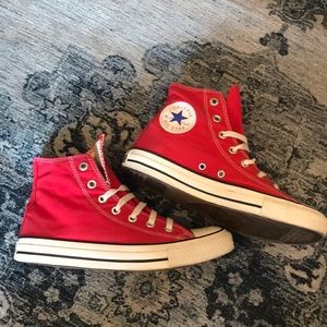 Red High Top Converse